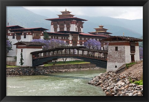 Framed Punakha Dzong Palance, Bhutan Print