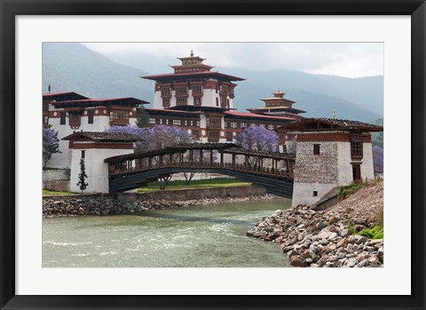 Framed Punakha Dzong Palance, Bhutan Print