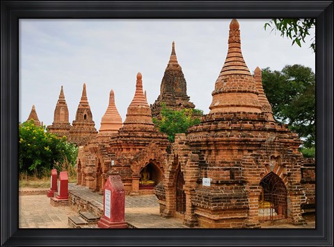 Framed Myanmar (Burma), Bagan (Pagan), Bagan temples Print