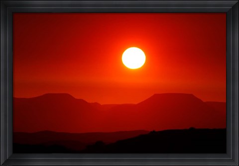 Framed Namibia, Damaraland, Kalahari Desert, Table Mountains Print