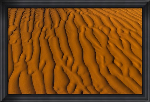 Framed Natural sand patterns, Sahara, Douz, Tunisi, Africa Print