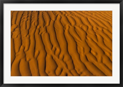 Framed Natural sand patterns, Sahara, Douz, Tunisi, Africa Print