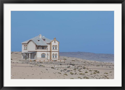 Framed Namibia, Kolmanskop, diamond mining ghost town Print