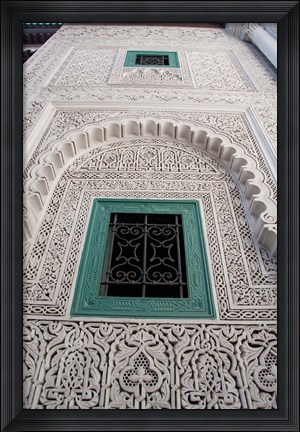 Framed Islamic law court ceiling, Morocco Print
