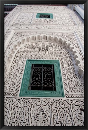 Framed Islamic law court ceiling, Morocco Print