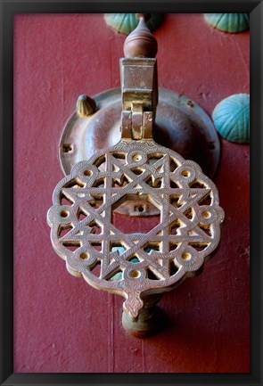 Framed Morocco, Islamic law courts, moorish door Print