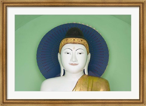 Framed Myanmar, Yangon, Stupa Shewedagon, Temple Print