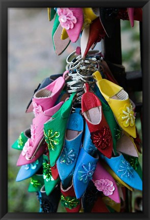 Framed MOROCCO, Rabat, Market, Babouches Slipper Print