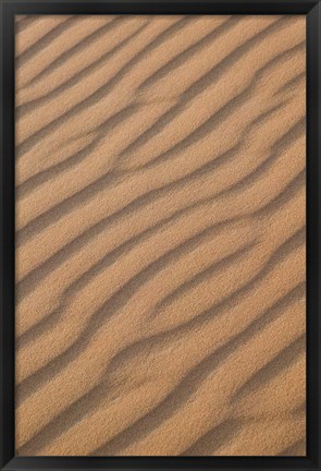 Framed MOROCCO, Tafilalt, Erg Chebbi Dunes, Sand pattern Print