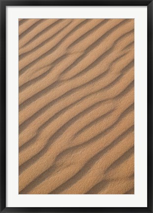 Framed MOROCCO, Tafilalt, Erg Chebbi Dunes, Sand pattern Print