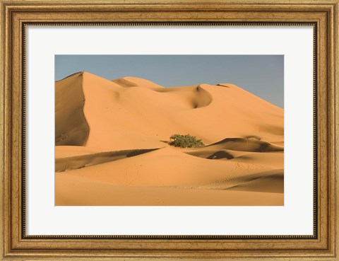 Framed MOROCCO, Tafilalt, MERZOUGA: Erg Chebbi Desert Print