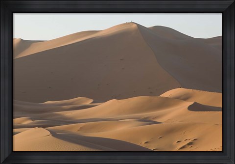 Framed MOROCCO, Tafilalt, MERZOUGA: Erg Chebbi Dunes Print