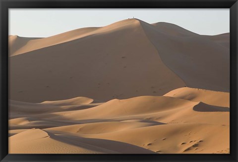 Framed MOROCCO, Tafilalt, MERZOUGA: Erg Chebbi Dunes Print