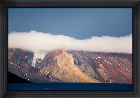 Framed Mountainous Deception Island, Antarctica Print