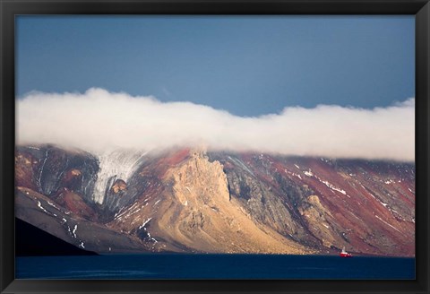 Framed Mountainous Deception Island, Antarctica Print