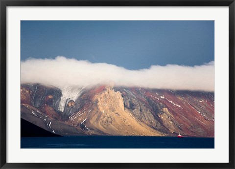 Framed Mountainous Deception Island, Antarctica Print