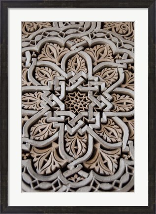 Framed Morocco, Mahakma Law Courts, Islamic patterns Print