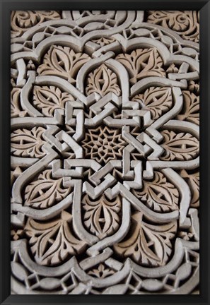 Framed Morocco, Mahakma Law Courts, Islamic patterns Print