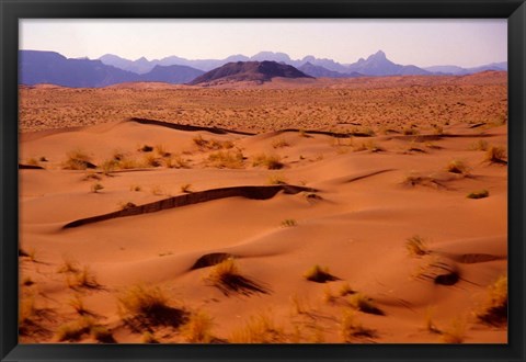 Framed Namibia Desert, Sossusvlei Dunes, Aerial Print