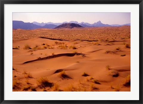 Framed Namibia Desert, Sossusvlei Dunes, Aerial Print