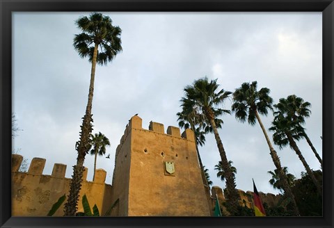 Framed MOROCCO, Souss, Hotel Palais Salam Palace, Ramparts Print