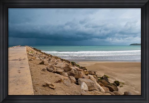 Framed Pier of Tangier, Tangier, Morocco Print