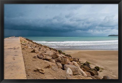 Framed Pier of Tangier, Tangier, Morocco Print