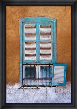Framed Nubian Window in a Village Across the Nile from Luxor, Egypt Print