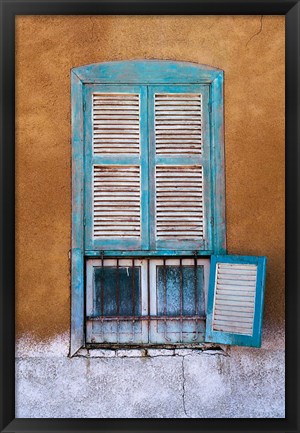 Framed Nubian Window in a Village Across the Nile from Luxor, Egypt Print