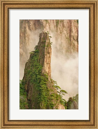 Framed Peak in Grand Canyon in West Sea, Mt. Huang Shan, China Print