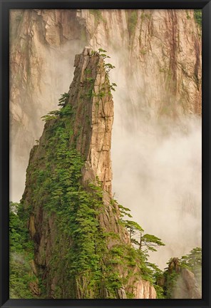 Framed Peak in Grand Canyon in West Sea, Mt. Huang Shan, China Print