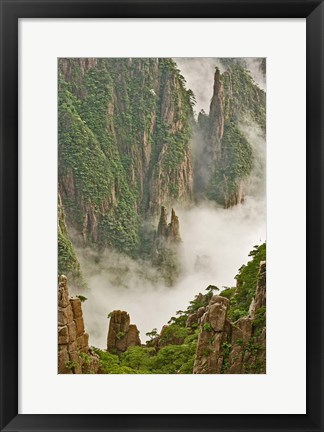 Framed Mt. Huang Shan, China Print