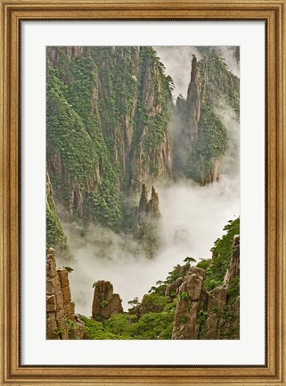 Framed Mt. Huang Shan, China Print