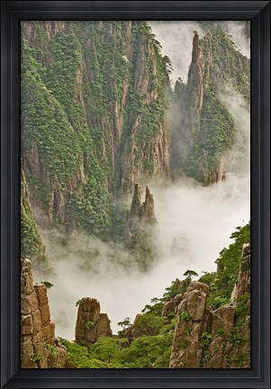 Framed Mt. Huang Shan, China Print