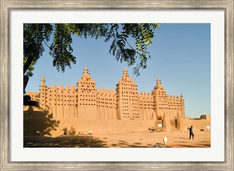 Framed Mosque at Djenne, Mali, West Africa Print
