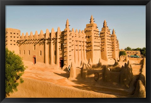 Framed Mosque, Mali, West Africa Print