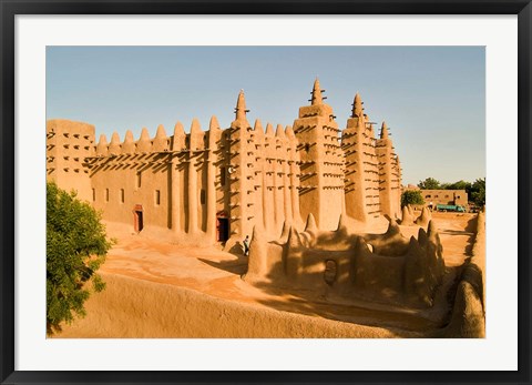 Framed Mosque, Mali, West Africa Print