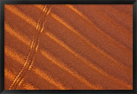 Framed Sand patterns, Namib-Naukluft National Park, Namibia Print