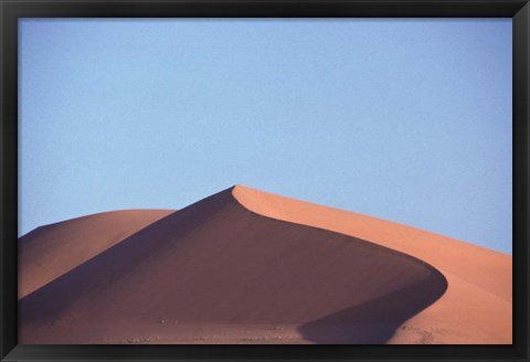 Framed Red Sand Dunes, Sahara Print