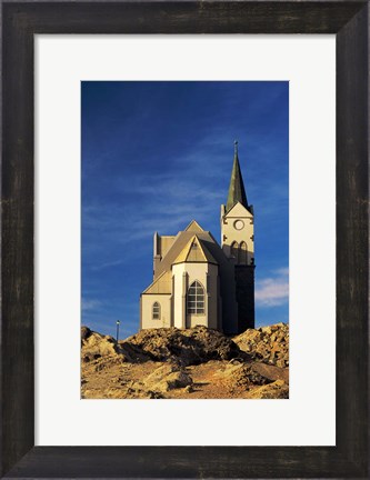 Framed Namibia, Luderitz, Evangelical Lutheran Church Print