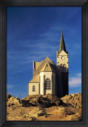 Framed Namibia, Luderitz, Evangelical Lutheran Church Print