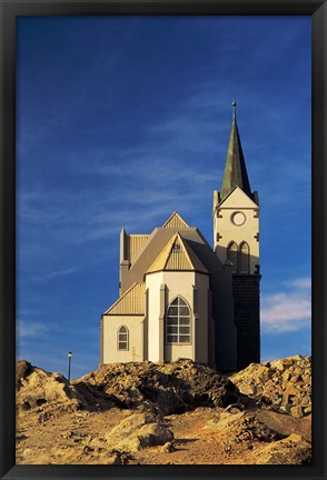 Framed Namibia, Luderitz, Evangelical Lutheran Church Print