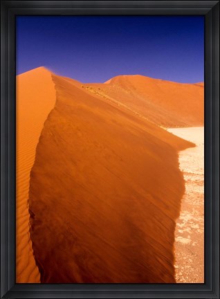 Framed Namibia Desert, Sossusvlei Dunes, desert landscape Print