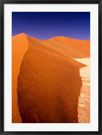 Framed Namibia Desert, Sossusvlei Dunes, desert landscape Print