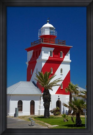 Framed Mouille Point Lighthouse (1824), Cape Town, South Africa Print