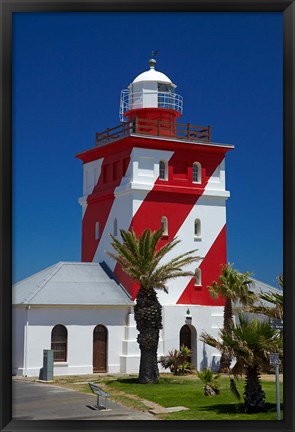 Framed Mouille Point Lighthouse (1824), Cape Town, South Africa Print