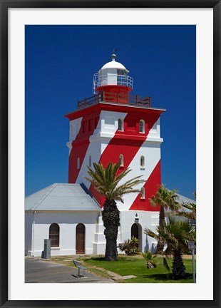 Framed Mouille Point Lighthouse (1824), Cape Town, South Africa Print