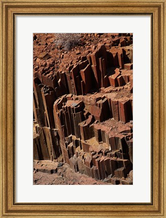 Framed Organ Pipes rock formation, Damaraland, Namibia, Africa. Print