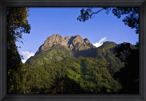 Framed Portal Peaks in the Rwenzori, Uganda Print