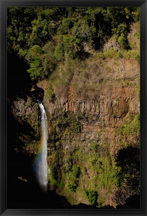 Framed Petit cascade waterfall, Amber Mountain NP, MADAGASCAR Print